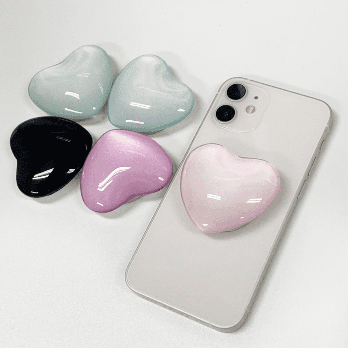 Tiktok Pink Heart Popsocket PopSocket Grip Cute Hearts Phone Rings