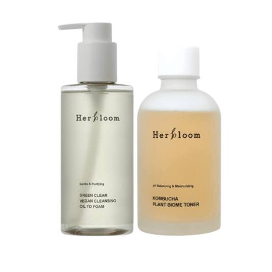Duo Herbloom (Limpiador + Tónico con Té verde y Kombucha)