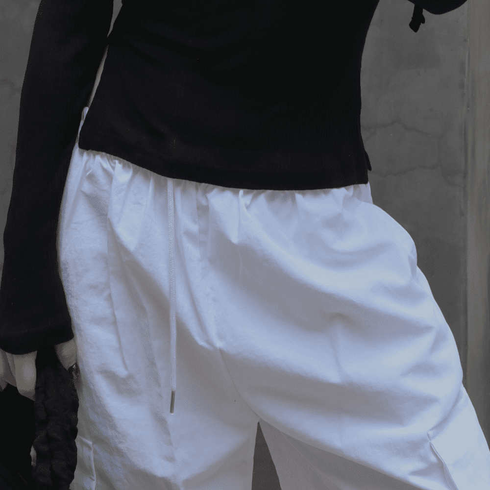Pantalón Cargo - blanco
