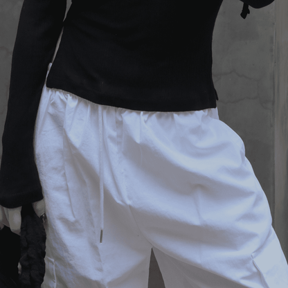 Pantalón Cargo - blanco