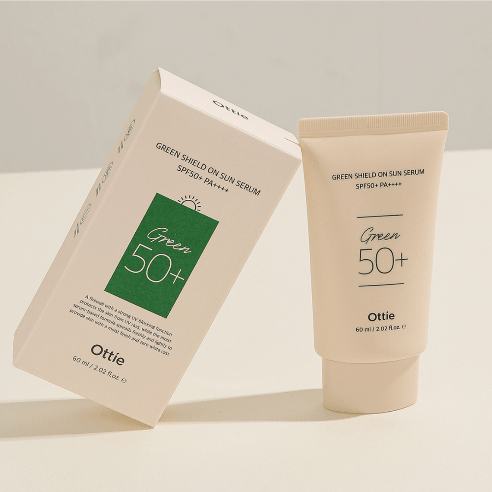 Green Shield On Sun Serum